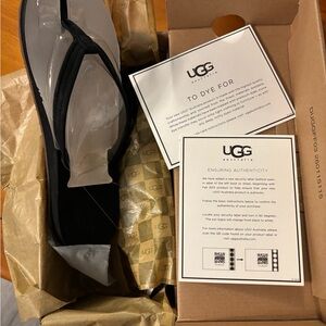 UGG Women’s Kayla Flip Flop Color: Black Size: 7 NWT